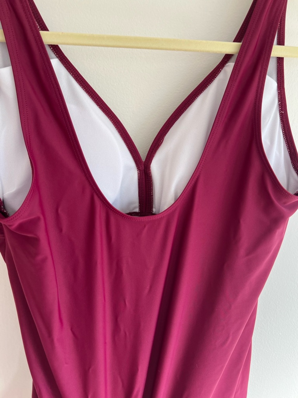 Summersunshine Women’s Maternity Twist-Front One-Piece Swimsuit in Red Wine | L - Picture 14 of 16